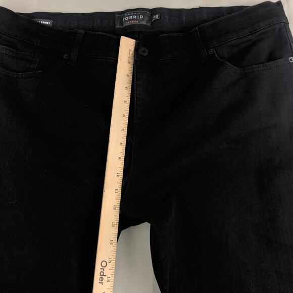 Torrid Premium Jeans Women 26 Short Black High Rise Bombshell Skinny Leg Stretch - Picture 9 of 12